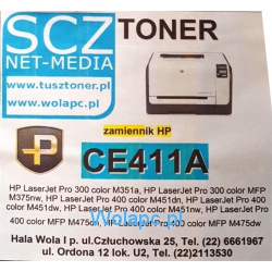 Toner PREMIUM cyan do HP M351 M375 M451 M475 - zamiennik CE411A HP 305A [2.6k]