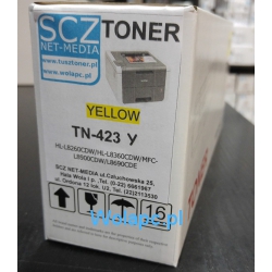 Toner TN-423 TN421 Yellow zamienik do drukarki Brother DCP-L8410CDW HL-L8260CDW HL-L8360CDW MFC-L8690CDW MFC-L8900CDW