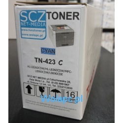 Toner TN-423 TN421 Cyan zamienik do drukarki Brother DCP-L8410CDW HL-L8260CDW HL-L8360CDW MFC-L8690CDW MFC-L8900CDW