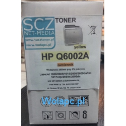 Toner HP Q6002A yellow zamiennik Warszawa 1600 2600 2605 CRG707