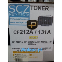 Toner żółty, zamiennik PREMIUM PLUS do HP M251 M276 - CF212A HP 131A [1.9k]