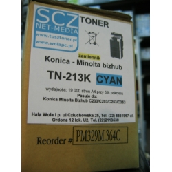 Toner do Konica - Minolta bizhub zamiennik TN-213C TN214C TN314C CYAN