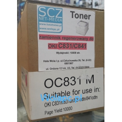 Toner do Oki C831 / C841 M (10K) - zamiennik magenta 44844508