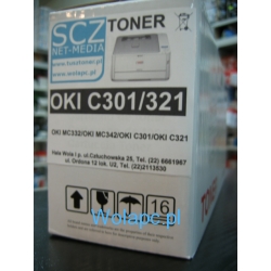 Toner do Oki C301/321 BK zamiennik