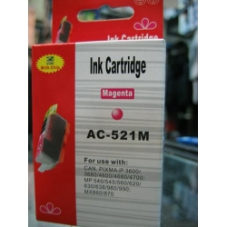 Tusz zamiennik Canon CLI-521 Magenta z chipem