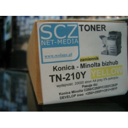 Toner do Konica Minolta Bizhub zamiennik TN-210Y Yellow  C250/C250P/C252/C252P