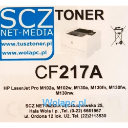 Zamiennik do drukarki HP CF217A Z CHIPEM LaserJet Pro M102a, M102w, M130a, M130fn, M130fw, M130nw