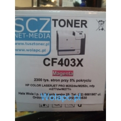 Toner do HP  CF403X  201X Magenta zamiennik Color LaserJet Pro M252N, M252DW, M277N, M277DW [2,3k]