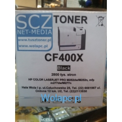 Toner do HP  CF400X BK  201X zamiennik Color LaserJet Pro M252N, M252DW, M277N, M277DW [2,8k]