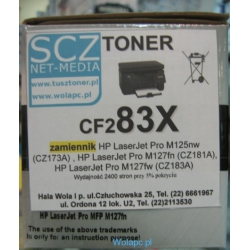 Toner do HP Laserjet Pro M201 M225 MFP - zamiennik HP 83X CF283X [2.4k]  CRG737 