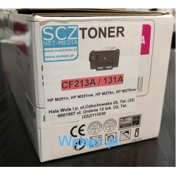 Toner magenta, zamiennik do HP M251 M276 -  CF213A HP 131A [1.9k]
