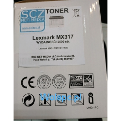 Toner zamiennik do Lexmark MS317 | 51B2000 | 2,5k | black MX317 MS417 MS517 MS617 MX417 MX517 MX617