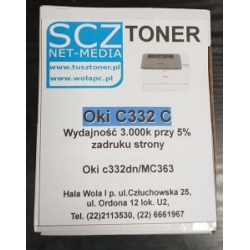 Toner Oki C332 Cyan Oki C332 i MC363 3.0k