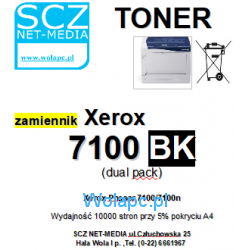 Toner czarny do Xerox Phaser 7100, 7100DN, 7100N - zamiennik, dual pack
