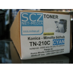 Toner do Konica Minolta Bizhub zamiennik TN-210C Cyan TN210 C250/C250P/C252/C252P